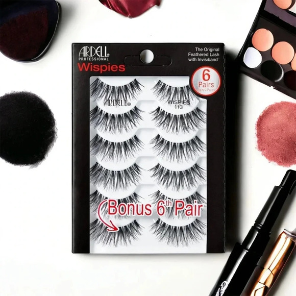 🆕 Ardell Wispies False Eyelashes The Original Feathered Lash with Invisiband - Picture 1 of 6